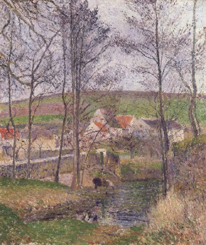 Camille Pissarro The banks of the Viosne at Osny china oil painting image